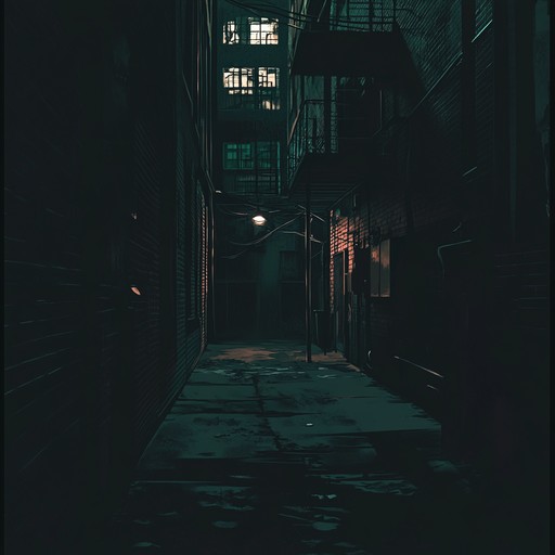 This track captures the essence of a dark and intense urban confrontation at night, combining heavy bass, ominous synths, and sparse percussion to create a brooding and gritty atmosphere