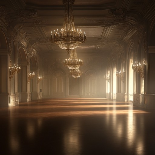 A track that combines shimmering synth sounds with spooky undertones, creating an eerie and enchanting atmosphere reminiscent of a haunted ballroom lit by a thousand glittering lights. Perfect for evoking a sense of mysterious allure and enchanting unease.