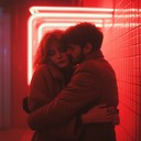 synth melodies depicting eternal love in neon lights