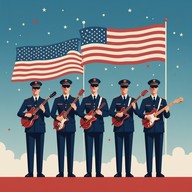 a joyful, patriotic tune with modern vibes