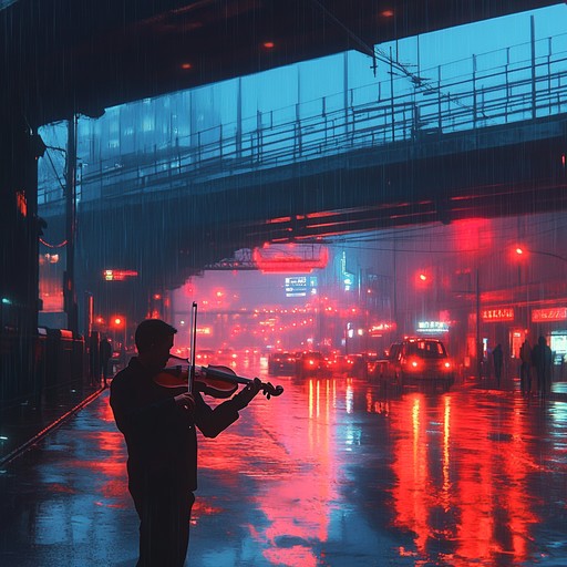 An ethereal blend of lush strings set against the backdrop of a bustling city at twilight. This instrumental captures the contrast between the fast paced urban life and hidden, poignant stories unfolding within. Echoes of distant conversations and fleeting city noise create a contemplative atmosphere.