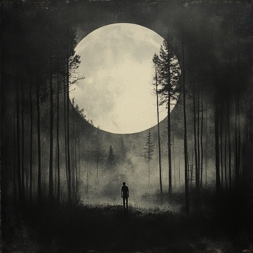 This piece blends calm, soothing melodies with haunting undertones, capturing the tranquil yet unsettling atmosphere of a dark, moonlit night. The gentle flow of music evokes images of shadows dancing under the soft glow of the moon, creating a sense of peaceful unease. The composition invites listeners to wander through mysterious nocturnal scenes, embracing the beauty and mystery of the darkness.