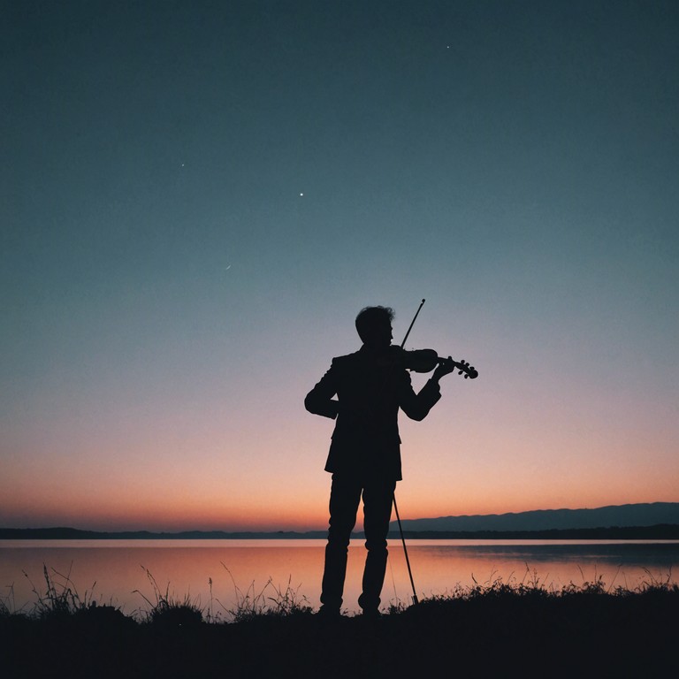 A serene soundtrack that pulsates with gentle echoes of heartstrings, tugging at the soul through every melancholic note and silhouetted against time. The traditional fiddle intertwines with the fabric of folklore, creating a tapestry that whispers tales of yesteryears, blending love with loss in harmonious symphony.