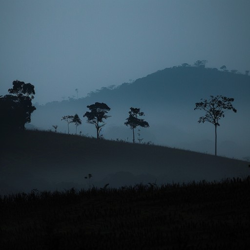 This unnerving sertanejo instrumental piece, characterized by its spectral and creeping resonance, transports the listener to eerie, abandoned rural paths as nightfall descends. The haunting guitar melodies mingled with ambient soundscapes create an uneasy yet captivating listening experience.