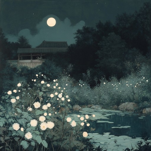 A graceful instrumental featuring delicate melodies and soothing harmonies, creating an ethereal ambiance perfect for peaceful evening strolls under the moonlight. The tranquil tones ensure an atmosphere of elegance and serenity, whisking listeners away to a serene garden filled with the soft glow of moonlight and the gentle rustling of leaves.