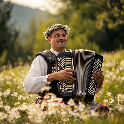 An instrumental waltz that embodies the spirit of joy and celebration, featuring lively accordion melodies that inspire listeners to dance and relish the simple pleasures of life.