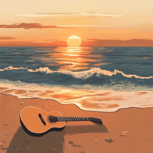 A soothing bossa nova instrumental that paints the picture of a tranquil sunset over the beaches of rio de janeiro. The melody flows gently like a soft ocean breeze, with delicate rhythms and tender harmonies that evoke feelings of relaxation and peace.