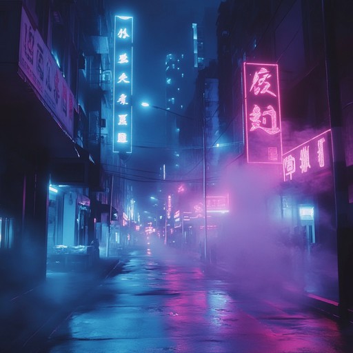 A captivating track that embraces haunting melodies and pulsating beats, capturing the allure of 1980s neon lit cities. The music evokes a sense of mystery and nostalgia, perfect for a late night drive through a cyberpunk world. Synth heavy textures paired with subtle guitar riffs create a mesmerizing soundscape that keeps listeners on the edge of their seats.