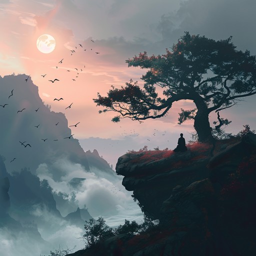 Imagine a mystical journey through ancient arabian landscapes during sunset, where haunting melodies encapsulate the enigma of the desert. The song starts with a soft, breathy arabian flute, slowly unfolding a tale of timeless wanderings and mythical tales whispered by the winds. The flute weaves through a series of melancholic and ethereal motifs, symbolizing the mystique and beauty of an unexplored desert.