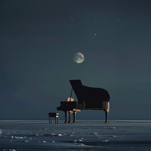 A delicate composition echoing through the stillness of night, whispering tales of silent memories and unspoken thoughts beneath the moonlit sky.