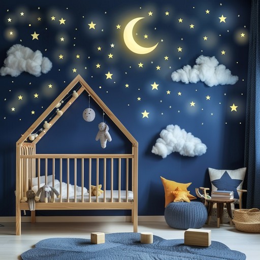 Moonlit dream nursery is a calming and confidently composed nursery rhyme perfect for bedtime. Guided by the soothing sounds of the xylophone, it creates feelings of safety and serenity, ensuring a peaceful night's sleep.