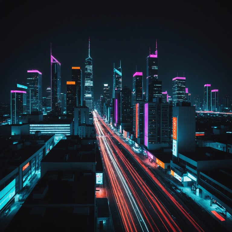 A synthpop track that embodies the spirit of freedom and nighttime escapades. Sharp synth leads create a soundscape that feels like navigating through a vibrant, digital cityscape, promoting feelings of elation and escapism.