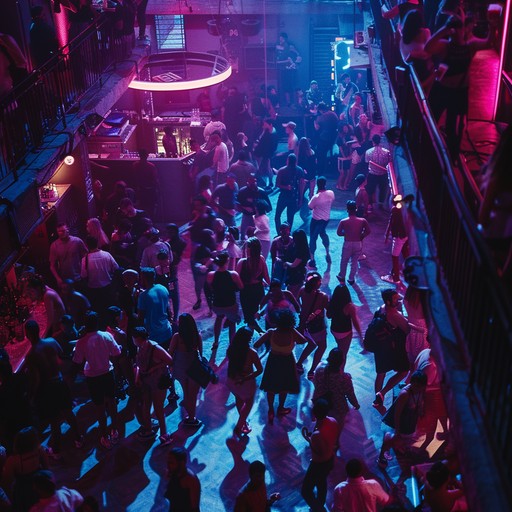 An instrumental piece filled with dynamic synth sequences and driving rhythms, painting a picture of bustling city nightlife, energy, and movement. Ideal for scenes of urban vitality and vibrant night atmospheres.