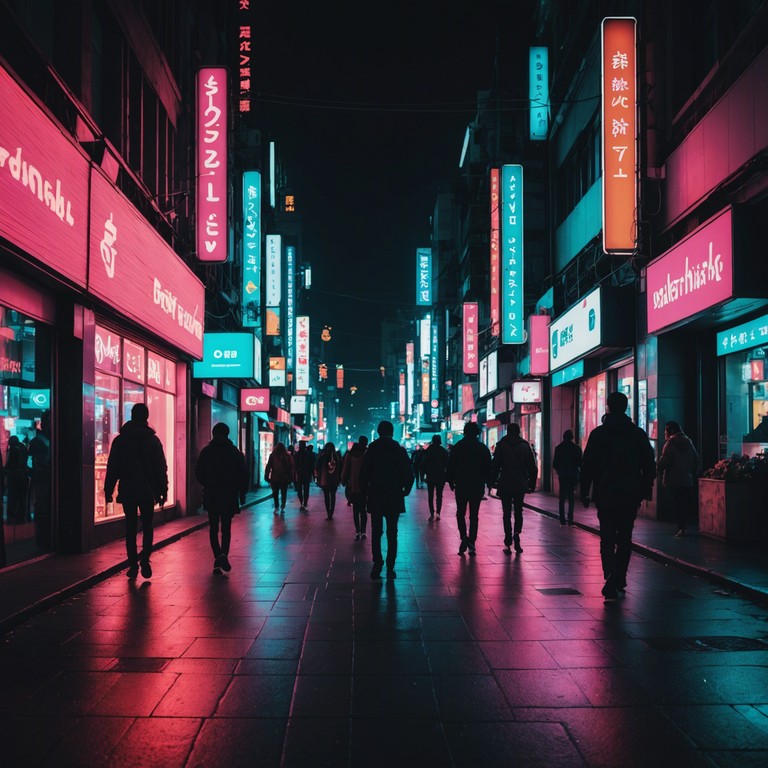 This track captures the essence of a bustling london night using the immersive and syncopated beats of uk garage. The composition is designed to evoke the feeling of moving through the city's vibrant nightlife, with every beat like a pulsating neon light. The music holds an essence of urban adventure and fleeting encounters, made vivid through selective instrumental choices.