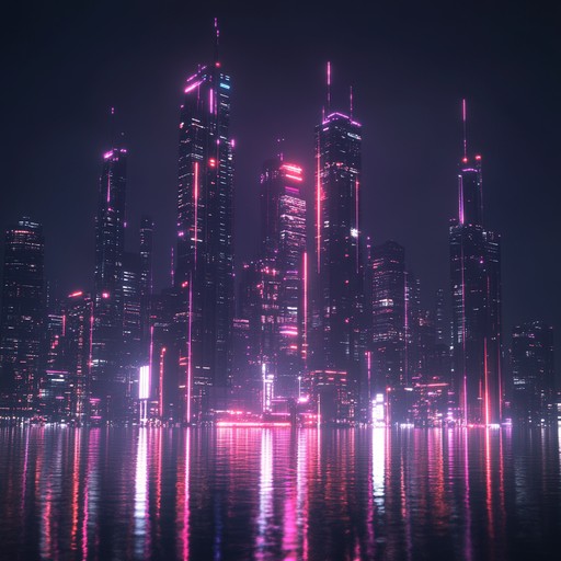 An uplifting instrumental blending strong synth melodies and pulsating rhythms to inspire determination in a cyberpunk setting.