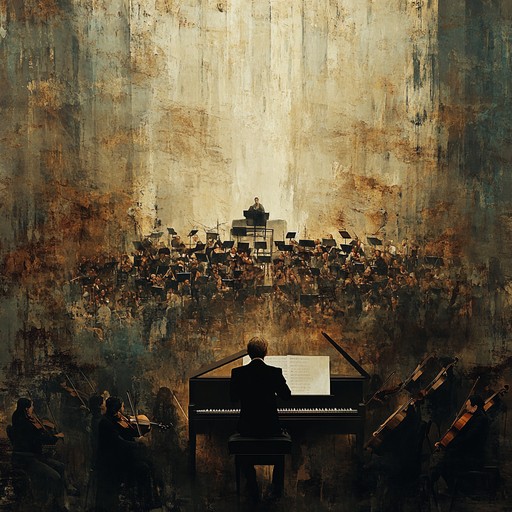 Immerse yourself in an outer worldly orchestral rendition where intricate harpsichord melodies clash with unexpected percussive elements, fostering an environment of beautifully ordered chaos.