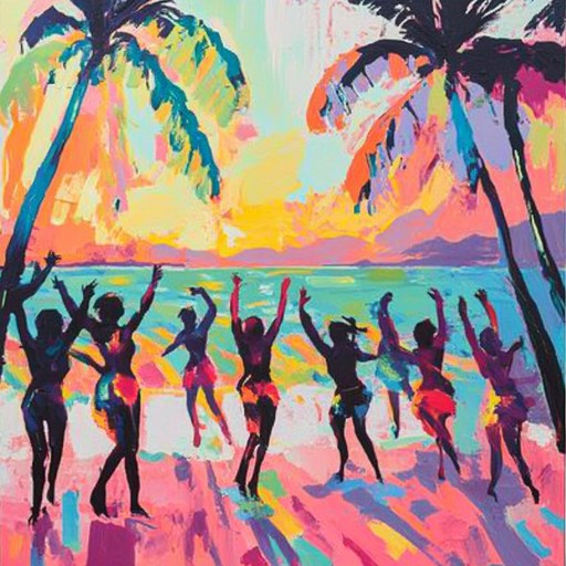 This dynamic mambo track, filled with vibrant trumpet melodies and energetic beats, infuses the listener with the lively spirit of a beachside fiesta, perfect for any festive occasion.