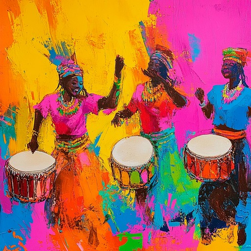 Celebrate the vibrant rhythms of an ethnic festival, as dynamic drum beats create an atmosphere of unity, joy, and energetic celebration, perfect for marking significant occasions.