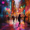 lively beats capturing vibrant city nightlife essence