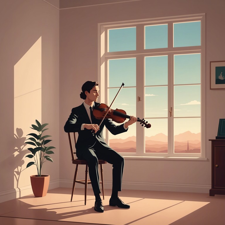 This composition features a series of gentle yet profoundly moving strings, weaving a tapestry of sound that dips into the depths of tradition and elegance. The melody is structured around classical sensibilities, conjuring up images of ancient courts and long forgotten dances, perfectly suited for listeners who admire the grace of classical music traditions.