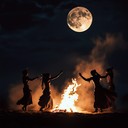 sultry tribal rhythms amidst moonlit desert sands