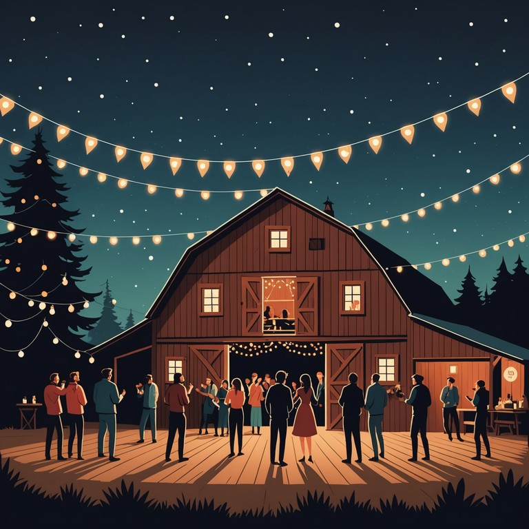 A lively, melodic celebration through sound, embracing the heartwarming and joyous spirit of winter festivities. Perfect for evoking feelings of togetherness and traditional folk revelry as it incorporates dance like rhythms that mimic the jovial gatherings of community feasts held in chilly, spirited evenings.