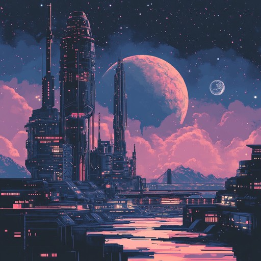 An instrumental journey through time, integrating groovy retro beats and futuristic synth lines to create an energetic and nostalgic atmosphere.