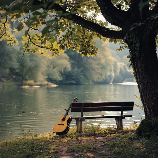 Experience quiet moments by the river through soothing guitar tunes that create a peaceful, reflective atmosphere. Ideal for moments of calm, this instrumental captures the essence of americana charm.