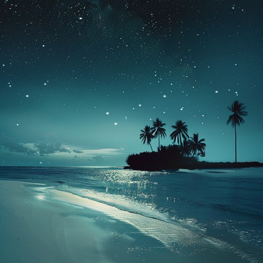 A smooth dub track with chilled out bass lines, airy and gentle melodies reminiscent of an island night. This piece transports listeners to a serene beach scene under a starry sky, blending traditional dub rhythms with a modern flair for a relaxing and pristine listening experience.