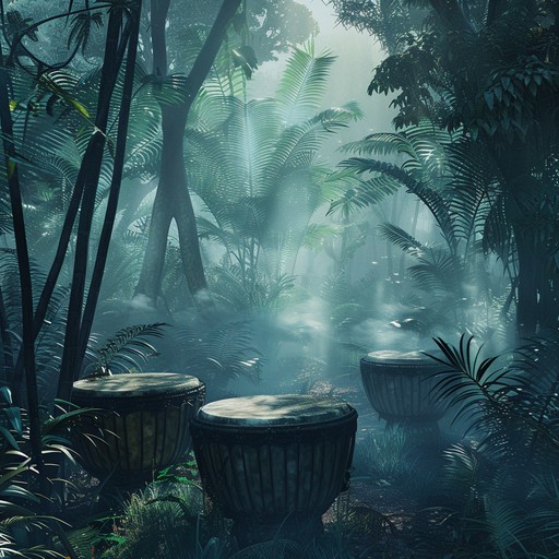 An energetic trip through dense rainforest soundscapes, led by tribal drums and mystical melodies. Capturing ancient rituals and untamed nature, the piece blends powerful beats with evocative ethnic instruments for an immersive experience.