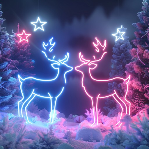 Imagine a christmas celebration in an alternate dimension where reindeer dance under glowing, neon stars. This track blends traditional holiday melodies with psychedelic synth textures, creating an otherworldly yet festive atmosphere. Perfect for adding a unique twist to any holiday gathering.