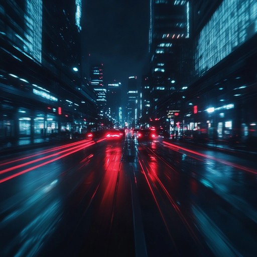 A high energy pop track infused with electrifying synths and driving beats, perfect for tense, cinematic moments in urban settings. The pulsating rhythm and suspenseful progression build up an adrenaline rush, creating a sense of urgency and excitement. The perfect backdrop for a late night car chase or a climactic showdown in a modern cityscape.