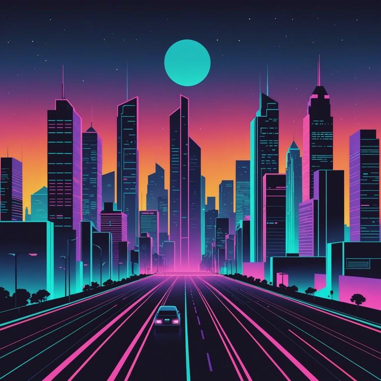 Imagine cruising down an endless neon lit highway, where pulsating synthesizer melodies and deep basslines create an atmosphere of hopeful exploration and unseen horizons. A perfect tune that encapsulates the spirit of a retro futuristic journey through glowing cityscapes at night.