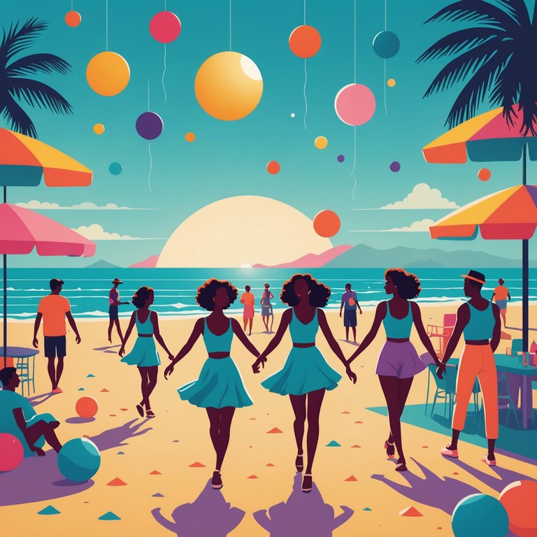 Imagine lounging on a sunny beach with a festive atmosphere surrounding you. The song combines traditional salsa rhythms with tropical instruments, bringing a warm, joyful vibe that's perfect for any holiday celebration or fiesta.