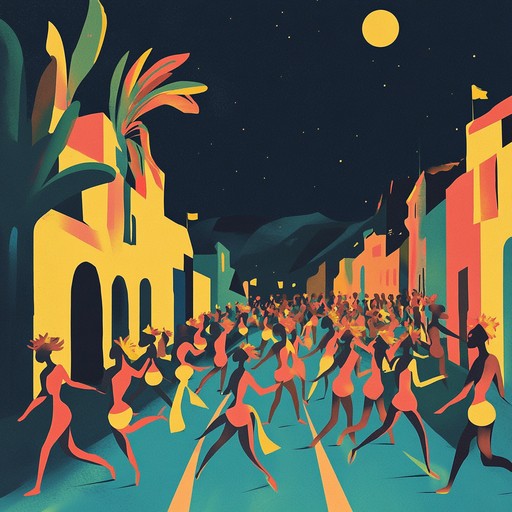 A high energy instrumental samba piece that captures the excitement and vibrancy of rio de janeiro's nightlife, featuring dynamic percussion and infectious rhythms that invite listeners to dance.