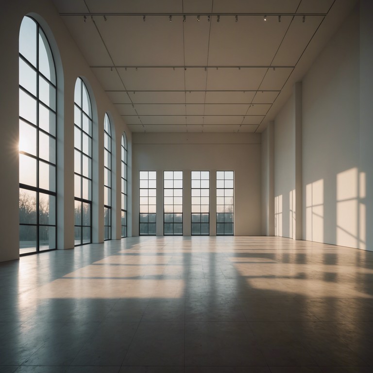 Capturing the solitary experience of playing a sorrowful melody on the piano within the confines of a deserted art structure. This music explores the artist's interaction with space and silence.