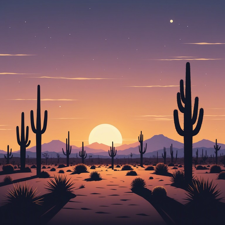 An evocative acoustic guitar piece that channels the calm and vastness of the desert at dusk. The music serves as a gentle companion to thoughts and reminiscences stirred by the slowly darkening horizon.