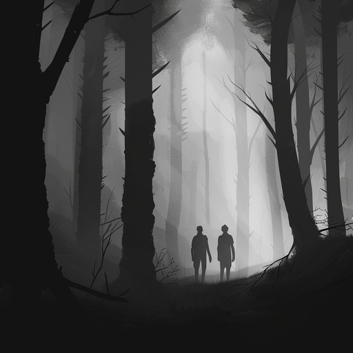 A mysterious symphonic piece that weaves haunting orchestral melodies with a deep, atmospheric ambiance. The strings drive the narrative, creating an eerie yet beautiful soundscape that feels both ancient and otherworldly. The dynamic crescendos and diminuendos lead the listener on a journey through a fog shrouded forest, where every shadow holds a secret and every sound hints at the unknown.