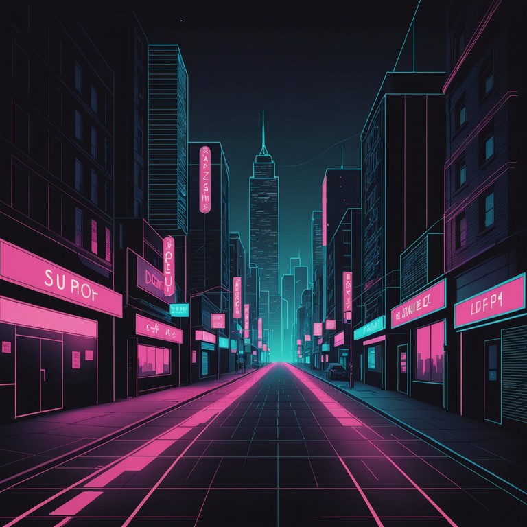 An aggressive and brooding journey through the neon lit streets of nighttime adventure, enhanced by sharp synthesizer chords and a driving beat that clings tightly to the dynamic edge of new jack swing rhythms. Think hard hitting, urban exploration meets undercurrents of danger and unpredictability.