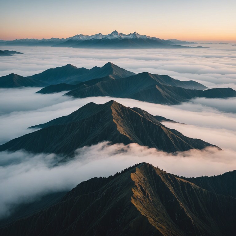 A musical expression that feels like soaring through a dreamscape, touching the sky while the mountains whisper ancient secrets in a language of breezes and echoes.