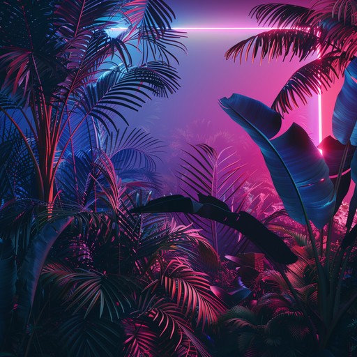 Immerse yourself in a blend of gritty, raw tropical beats fused with electrifying, neon soaked synths. This composition evokes the wild energy of a jungle intertwined with the pulsating vibe of a neon lit urban scene, creating a moody, unsettling atmosphere that makes you feel the heartbeat of the night.