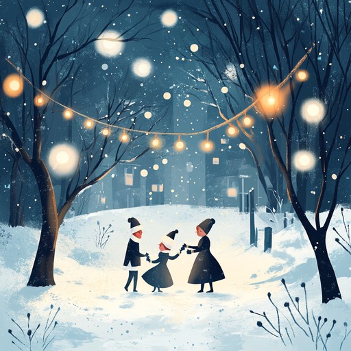 This composition captures the essence of a charming winter wonderland, characterized by playful melodies and joyful moments perfect for the holiday season. The waltz rhythm takes you on a magical journey through snowy landscapes, filled with twinkling lights and laughter.