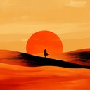 a soothing instrumental evoking the serenity of desert dunes