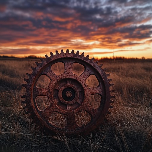 The track fuses gentle industrial textures with relaxed rock elements, painting an aural picture of machines resting peacefully. Subtle electronic sounds blend with warm guitar tones, providing a tranquil atmosphere that invites reflection and calm.