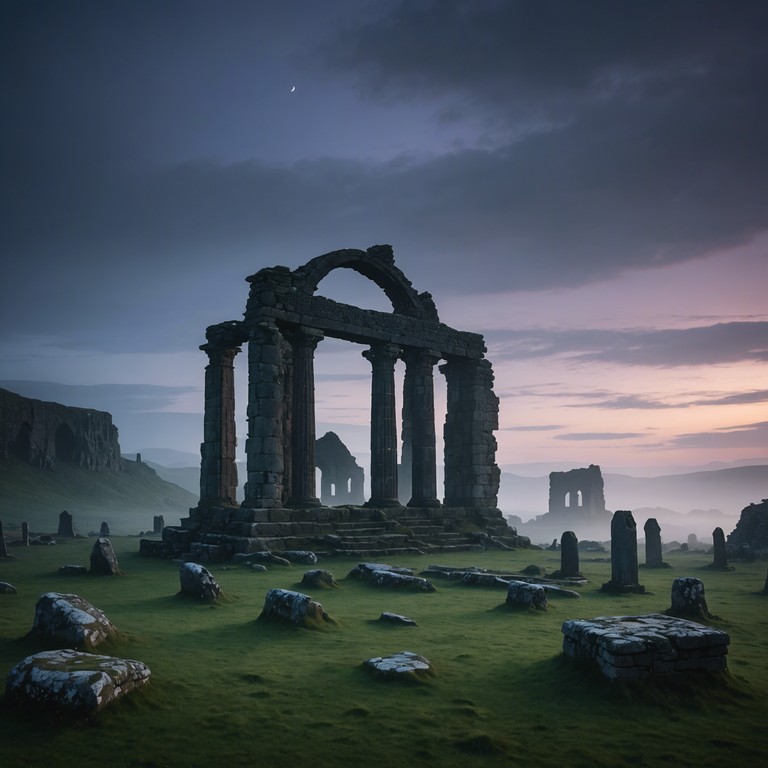 This track serves as a bridge between the ancient celtic world and the listener, featuring a harp's deep, soothing tones that recreate the atmosphere of a forgotten mystical era.