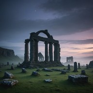 transporting harp melodies in ancient realms