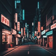 vibrant celebration of tokyo’s electric night