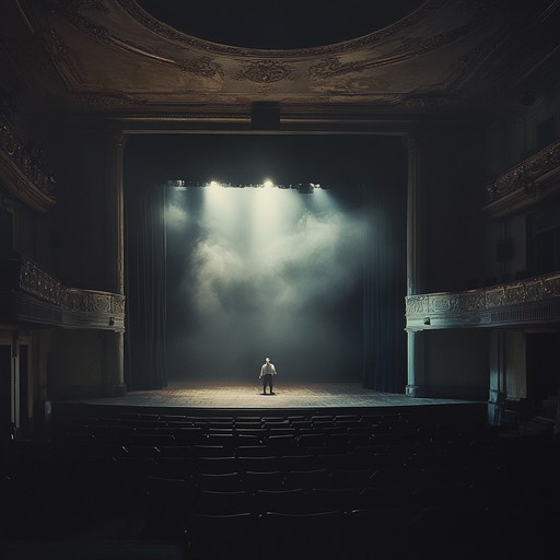 Picture a dimly lit theatre filled with shadows, where performers dance with macabre elegance. The piano leads with haunting, dissonant chords, overlayed with the occasional jarring violin screech. The rhythms stomp with an almost sinister playfulness, invoking an atmosphere of dark revelry and theatrical mystery. The composition twists and turns, dragging the listener into a nightmarish carnival of sound. Picture a dimly lit theatre filled with shadows, where performers dance with macabre elegance. The piano leads with haunting, dissonant chords, overlayed with the occasional jarring violin screech. The rhythms stomp with an almost sinister playfulness, invoking an atmosphere of dark revelry and theatrical mystery. The composition twists and turns, dragging the listener into a nightmarish carnival of sound.