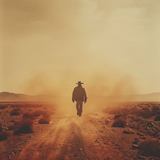 This instrumental track features mournful acoustic guitar melodies capturing the essence of loneliness and solitude on a dusty trail through the wild west. The gentle, sorrowful strumming evokes images of endless wandering and bittersweet memories under a vast, desolate sky. Perfect for evoking a somber and nostalgic mood.