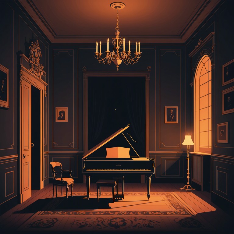 This baroque instrumental piece uses gentle dynamics and intricate harpsichord compositions to convey a sense of quiet reflection and intimate court whispers, transporting listeners to a serene, candlelit chamber in an ancient castle.